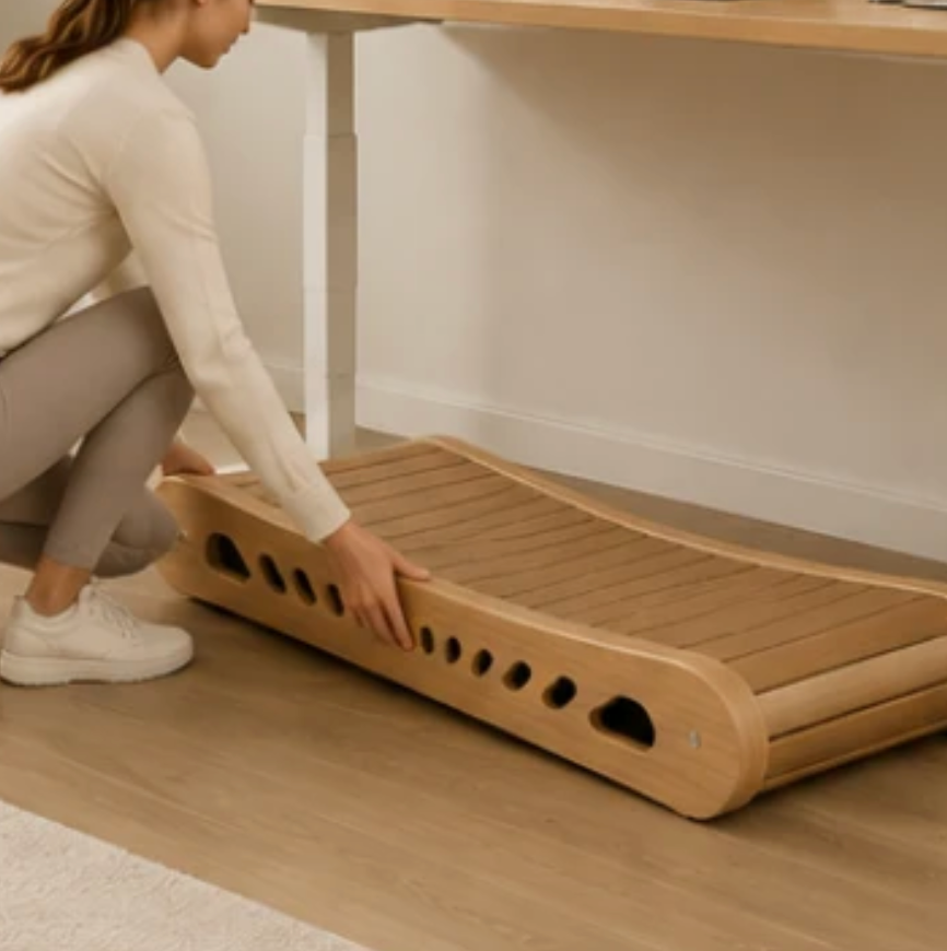 Place PadQuiet under desk